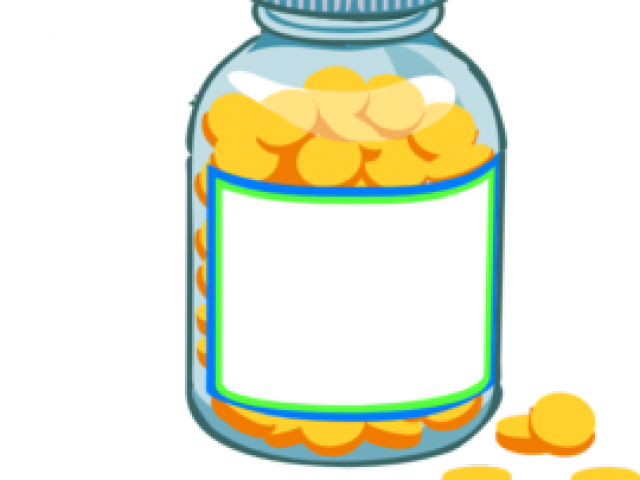 Pill Bottle Clipart - Pill Bottle Clip Art (640x480), Png Download