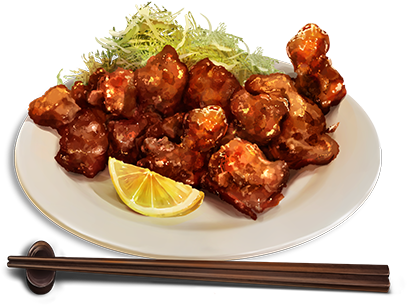 Chicken Karaage - General Tso Chicken Png (680x481), Png Download
