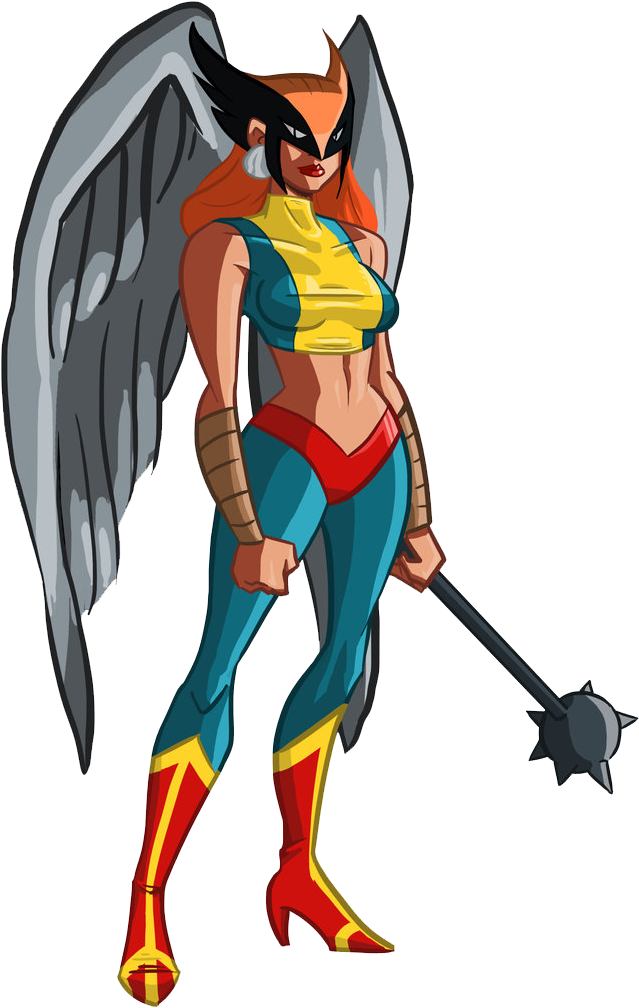 Hawkgirl Transparent Background - Superhero Hawkgirl (900x1100), Png Download