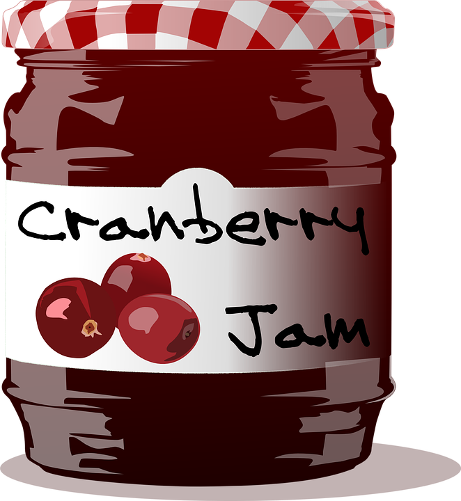Cranberry, Jam, Jelly, Food, Fruit, Sweet, Homemade - Jam Transparent (662x720), Png Download