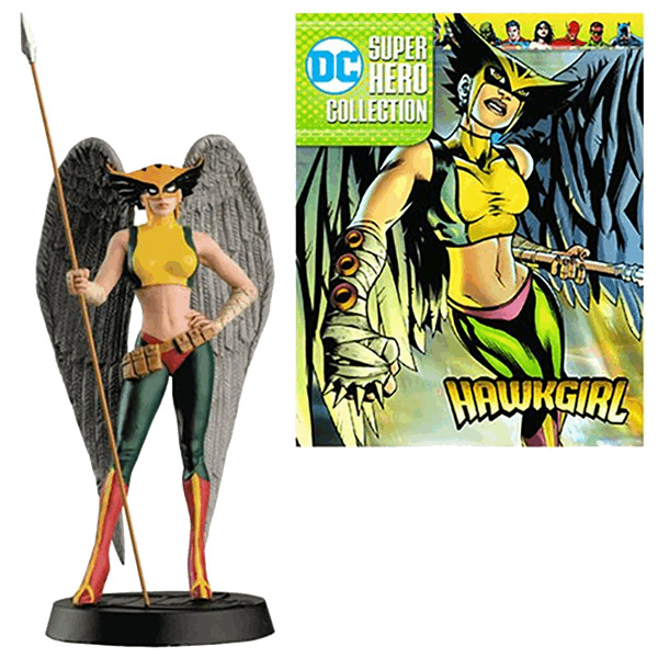 5" Figure With Collector Magazine - Hawkgirl Dc Figure (600x600), Png Download