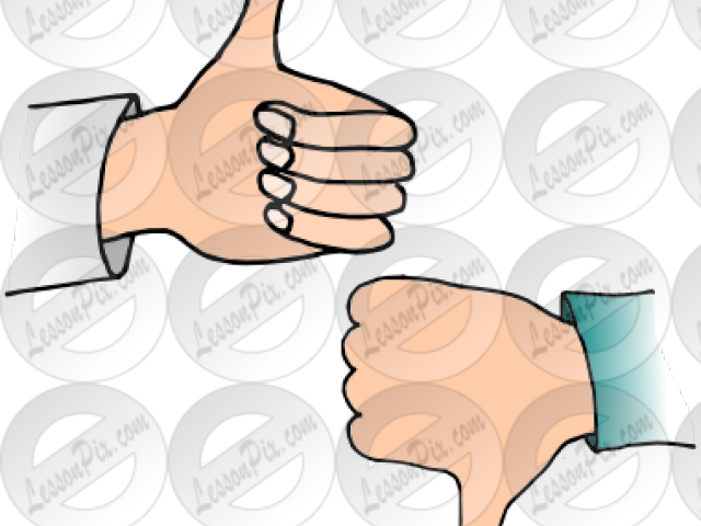 Thumbs Up Thumbs Down Clipart - Thumb Signal (640x480), Png Download