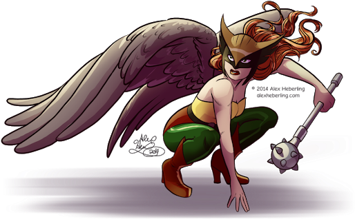 Photo - Hawkgirl (530x410), Png Download