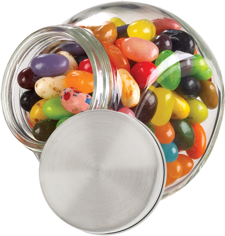 Jelly Bean Jar Transparent (500x500), Png Download