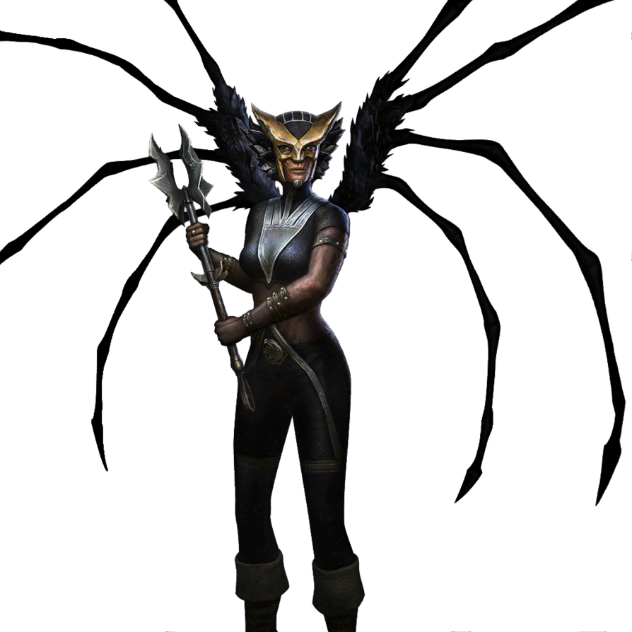 Extracted Hawkgirl Render From Injustice - Injustice Gods Among Us Blackest Night Hawkgirl (894x894), Png Download