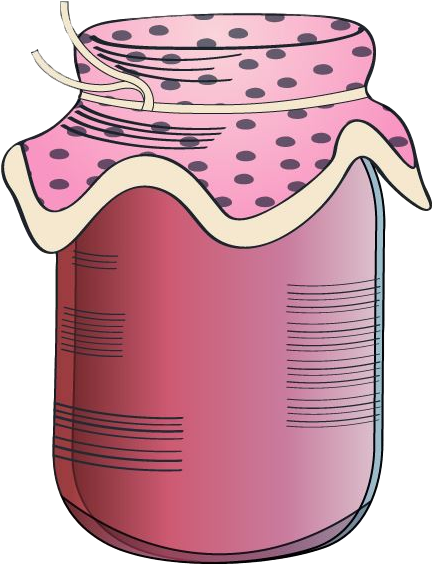 Fruit Jars And Jelly Tumblers - Bottle (446x588), Png Download