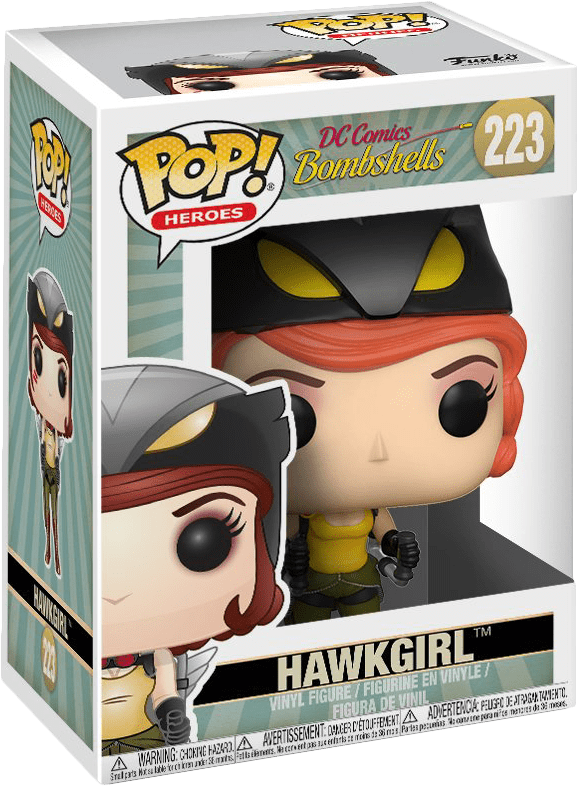 Funko Pop Dc Bombshells Hawkgirl - Funko Pop Bombshell Hawkgirl (578x786), Png Download