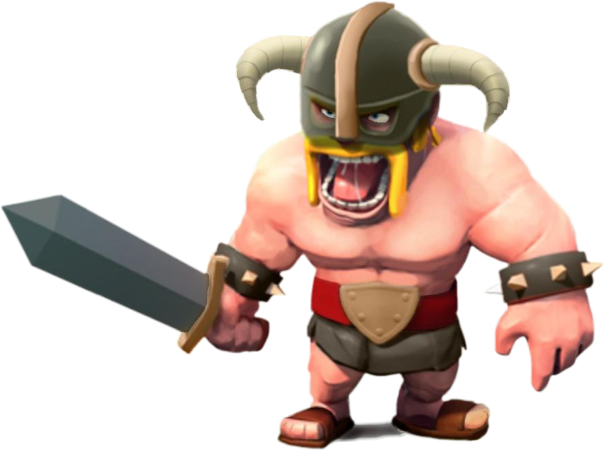 Ejércitos De Farming Clash Of Clans Barbarian Level - Clash Of Clan Barbarian Level 7 (885x659), Png Download