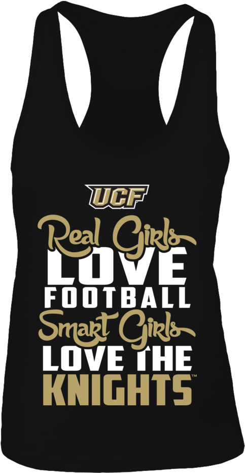 Ucf Real Girls Love Football Smart Girl Lov The Knights - Hate People Camping Shirt (1000x1000), Png Download