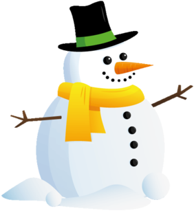 Winter - Snowman (640x360), Png Download