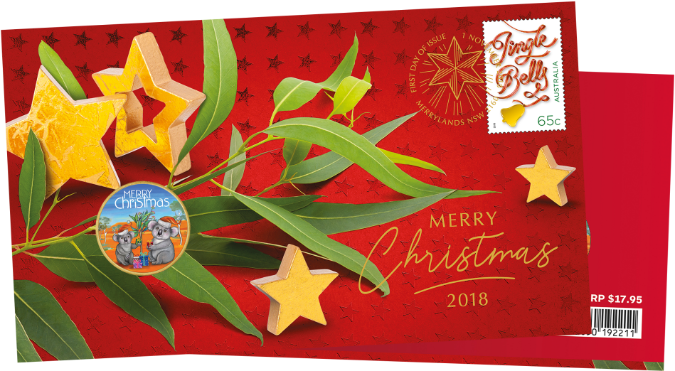 Christmas 2018 Postal Numismatic Cover - Emblem (970x545), Png Download