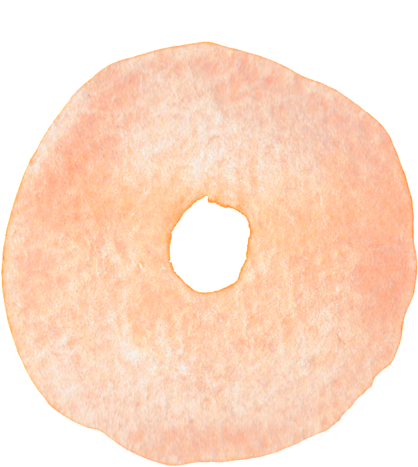 Orange Donut Hand Painted Watercolor Transparent Gourmet - Watercolor Painting (1024x1024), Png Download