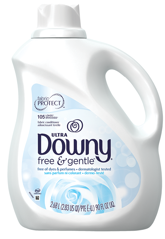 Downy Free And Gentle (555x795), Png Download
