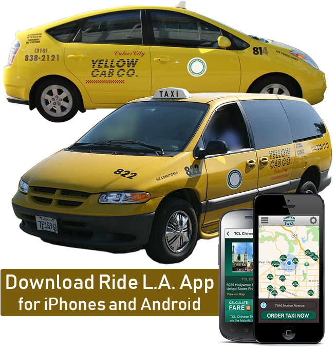 United Taxi Cabs - United Taxi San Fernando Valley (660x678), Png Download