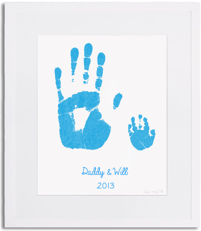 Father & Child Handprints - Child (800x800), Png Download