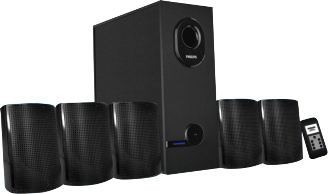 Philips Home Theatre 5.1 Png (2500x685), Png Download