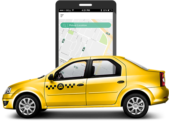 Taxi Booking App (630x456), Png Download