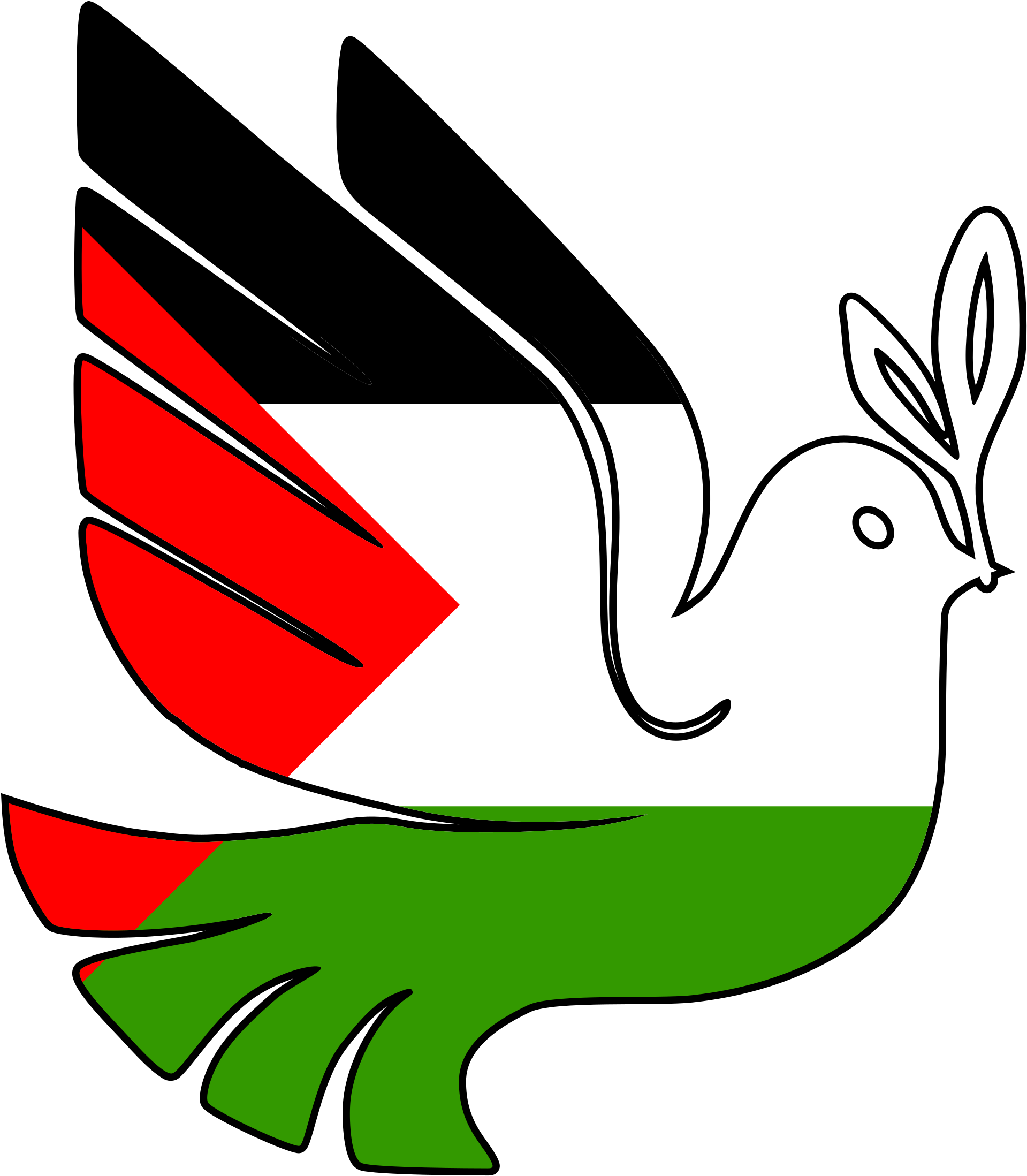 Handprints Clipart - Peace In Palestine (2096x2400), Png Download