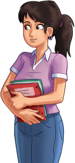 Mia - Summer Time Saga Characters (250x539), Png Download