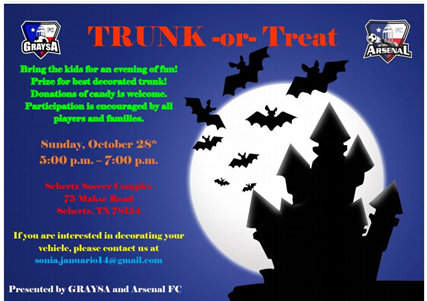 Trunk Or Treat - Halloween Background (500x300), Png Download
