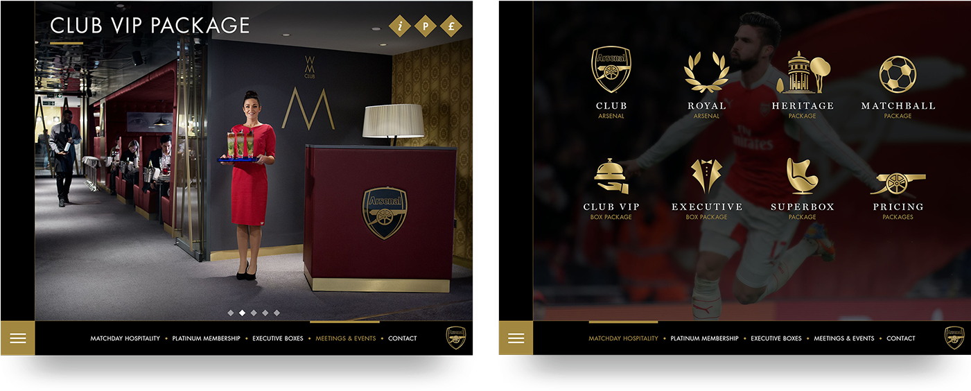 Arsenal Fc Digital Ipad Application Design - Design (1400x600), Png Download