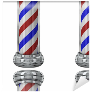 Barbershop Wallpapers Group 47 Source - Biggygraphics 36 Tall Barber Pole Vinyl Decal (400x400), Png Download