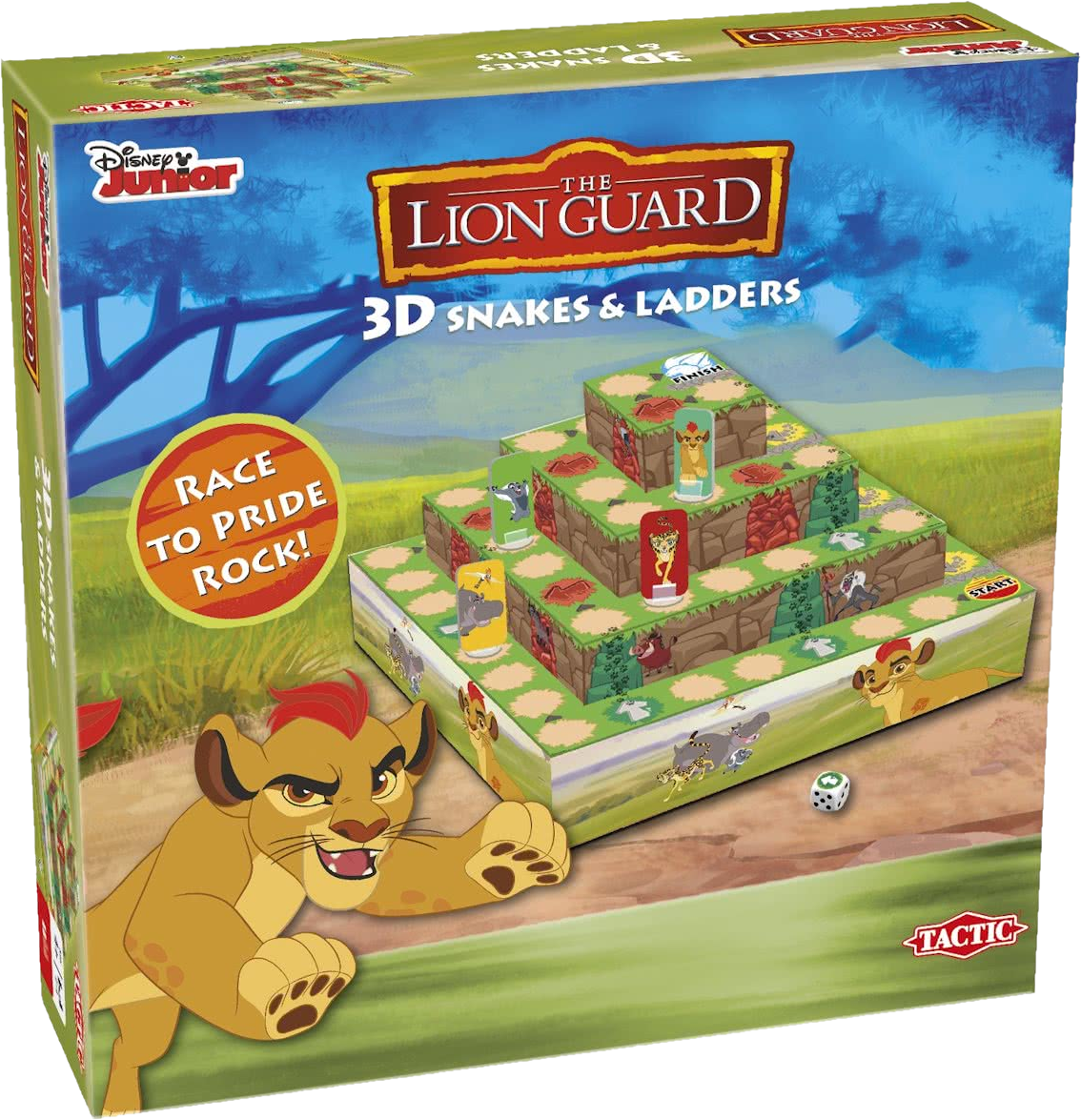 3dsnakes And Ladders - Tactic Lion Guard 3d Snakes And Ladders (1134x1175), Png Download