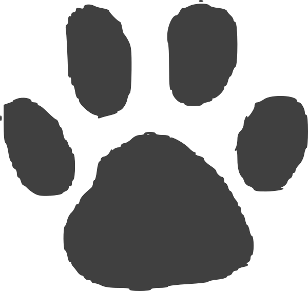 Animal Footprint Clipart (600x567), Png Download