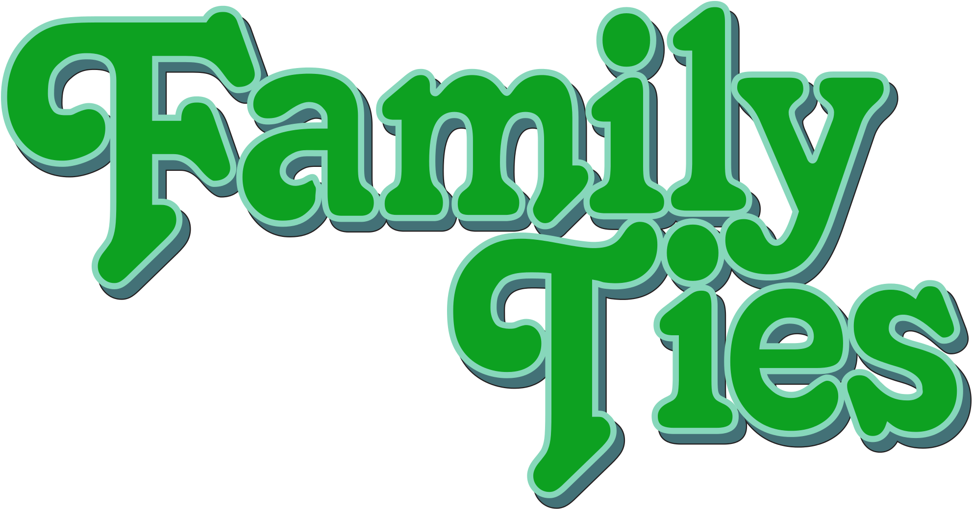 Familytieslogo - Family Ties Logo Png (2000x1058), Png Download