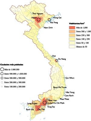 Vietnam Population Map 2015 (301x399), Png Download