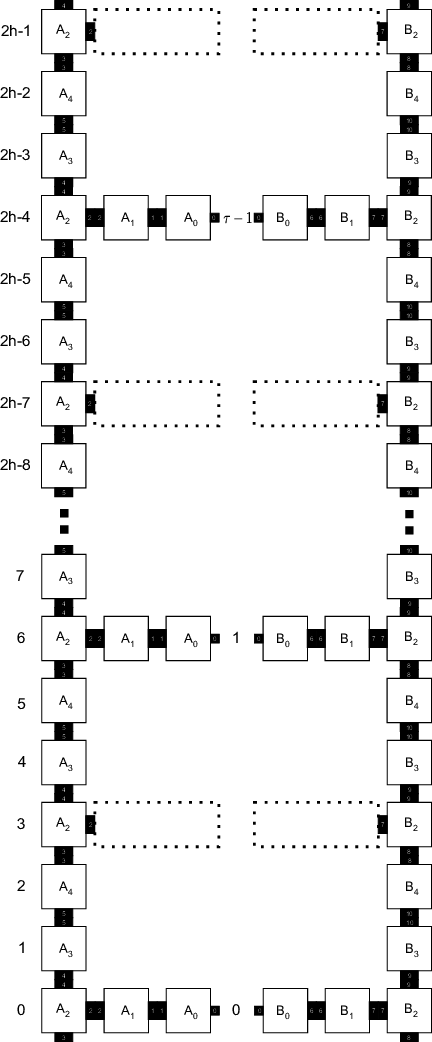 Example Half-ladders With Τ Rungs - Diagram (432x1042), Png Download
