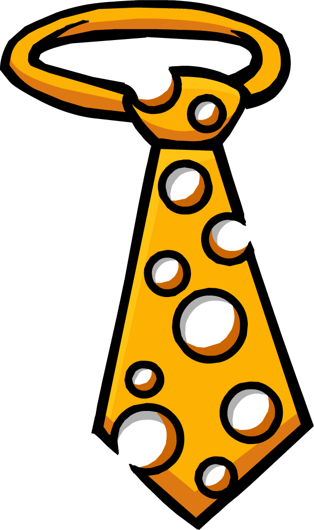 Cheesynecktie - Club Penguin Body Item (612x1033), Png Download