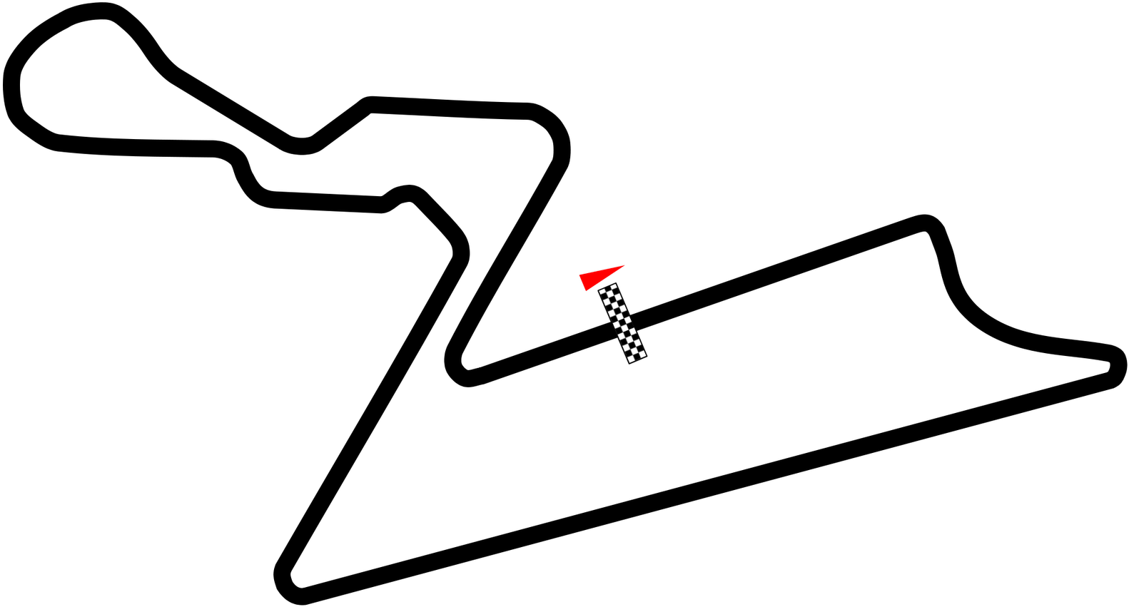 Formula One Clipart Racetrack - Jaypee Group Circuit (1600x880), Png Download