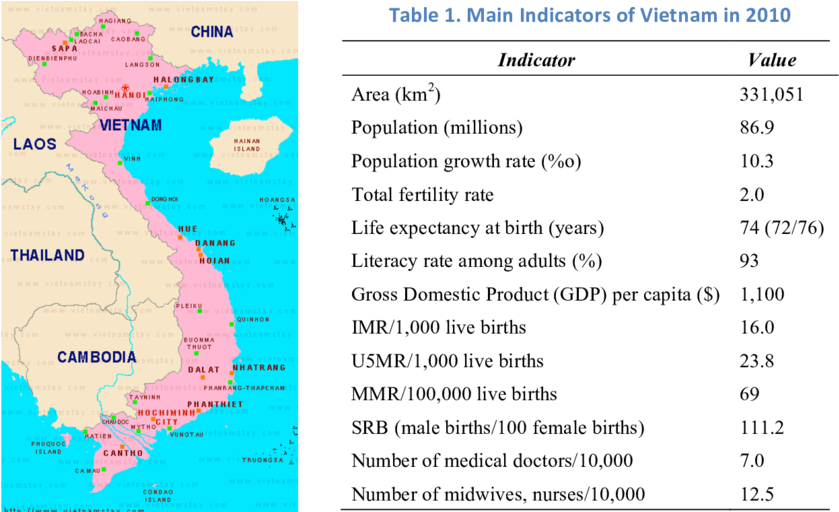 The Map Of Vietnam - Vietnam Map (850x511), Png Download