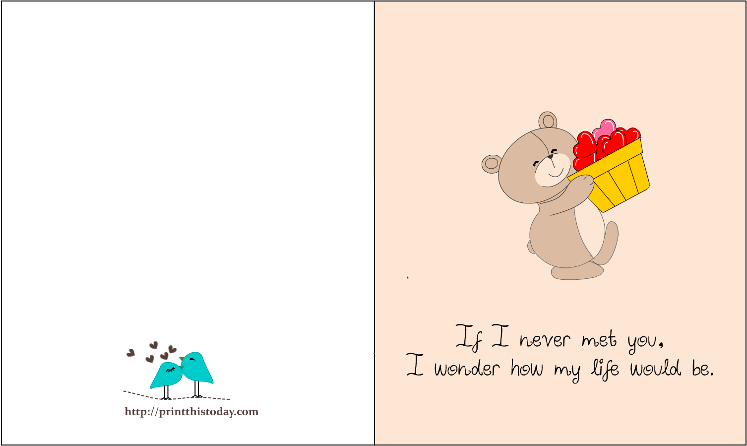 Free Love Quotes Cards - Greeting Card (1650x1275), Png Download