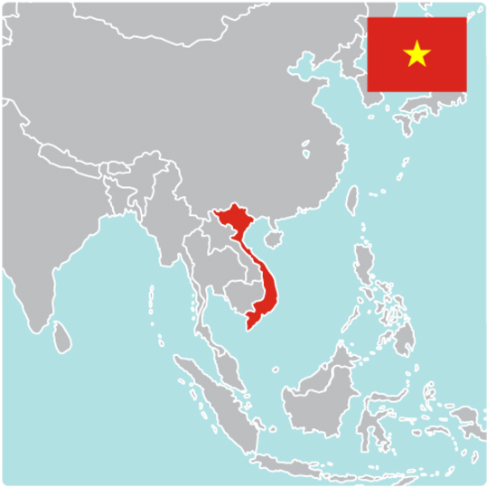 Map Of Vietnam - Child (768x538), Png Download