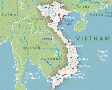 Vietnam - Map Of Vietnam (408x331), Png Download