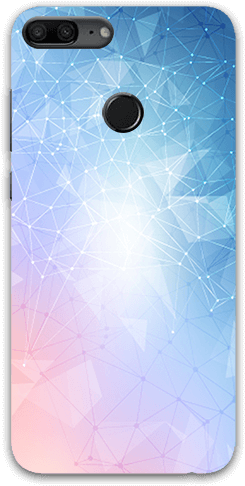 Abstract Low Poly Mesh Background Design Honor 9 Lite - Mobile Phone (600x600), Png Download