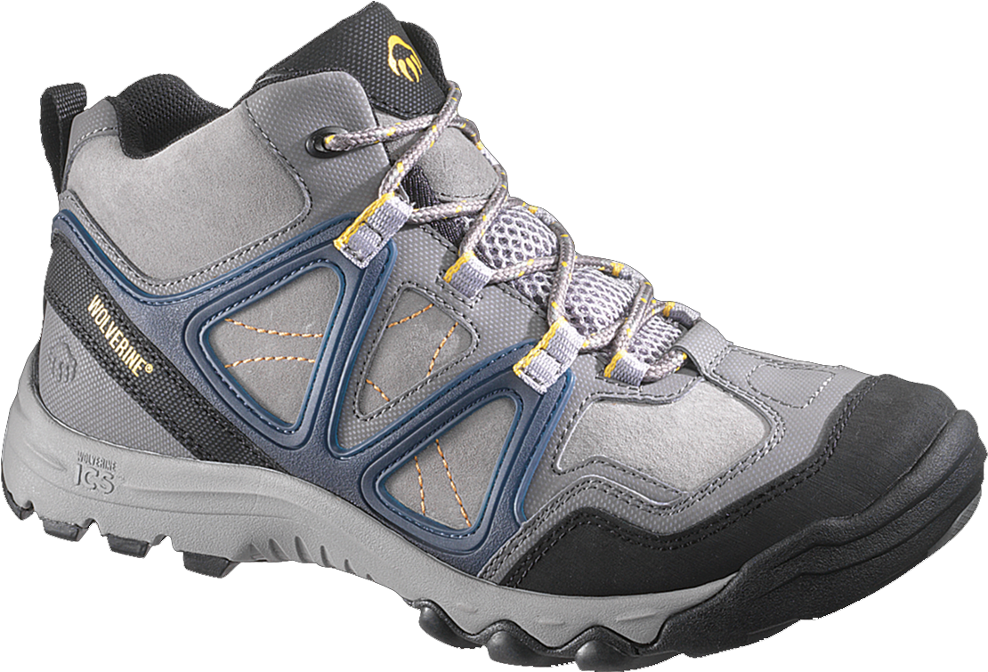 Wolverine Terrain Ii Hikers - Men's Wolverine Terrain Ii Mid Ics Sneakers (1330x754), Png Download