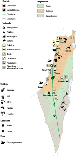 Israel Economic Map - Israel Economy Map (336x529), Png Download
