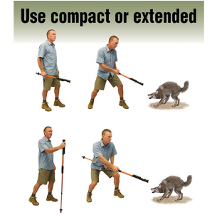 Personal Protection Items For Hikers - Stun Gun Staff (890x304), Png Download