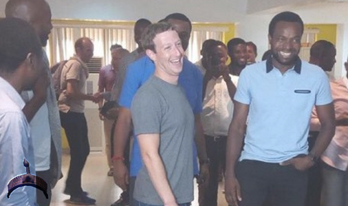 Facebook Founder - Mark Zuckerberg In Lagos (506x299), Png Download
