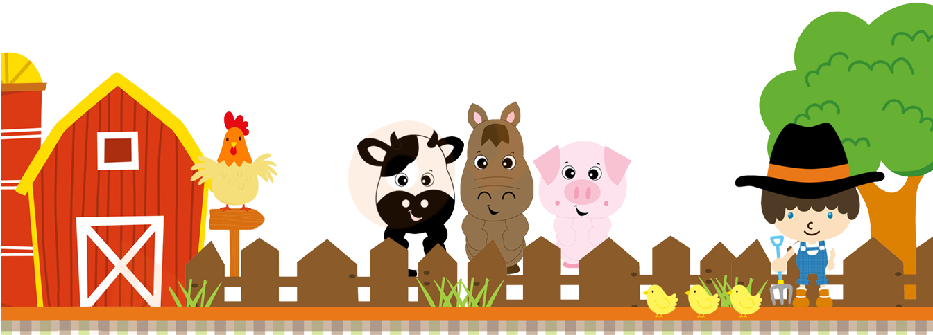 Fazendinha Infantil Png - Imagem Fazendinha Em Png (1344x500), Png Download