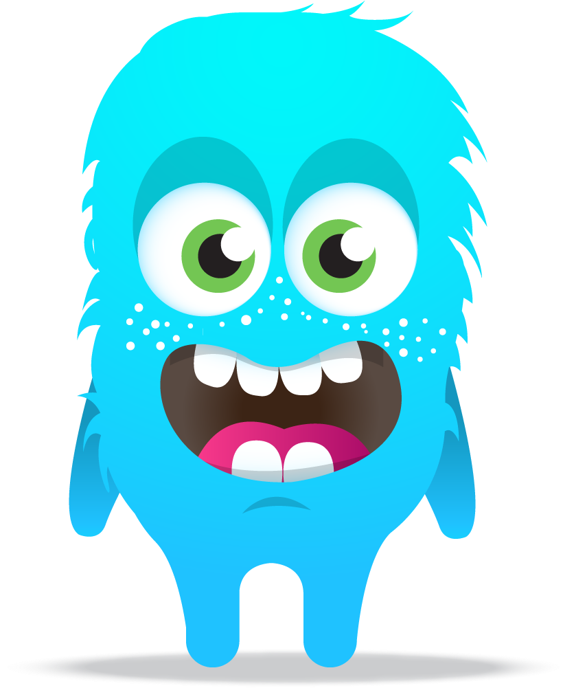 Blue Monster Transparent Background - Class Dojo Avatars (830x1000), Png Download