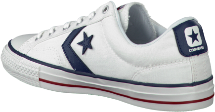 New White Converse Sneakers Star Player Ox 53245 Star - Converse (600x600), Png Download