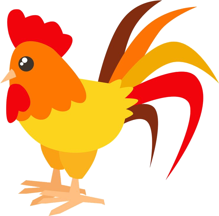 Galo Fazendinha Desenho Png (736x746), Png Download