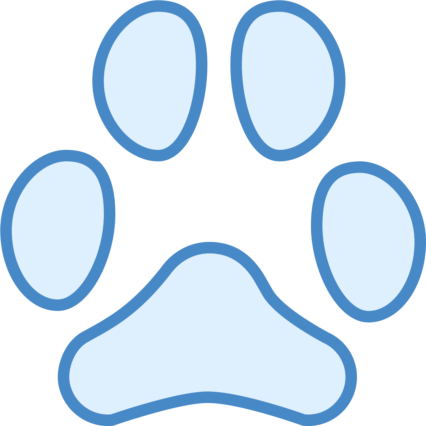 Ślad Kota Icon - Paw (1600x1600), Png Download