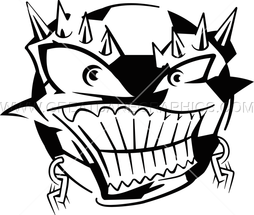 Monster Soccer Ball (825x699), Png Download