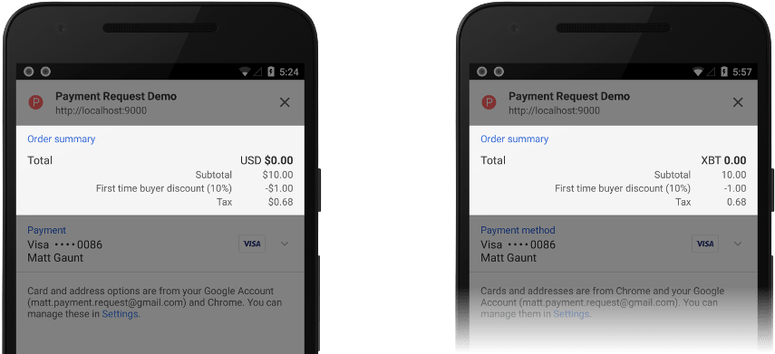 Comparison Of Usd And Xbt Currencies On The Payment - Bitcoin (1000x464), Png Download