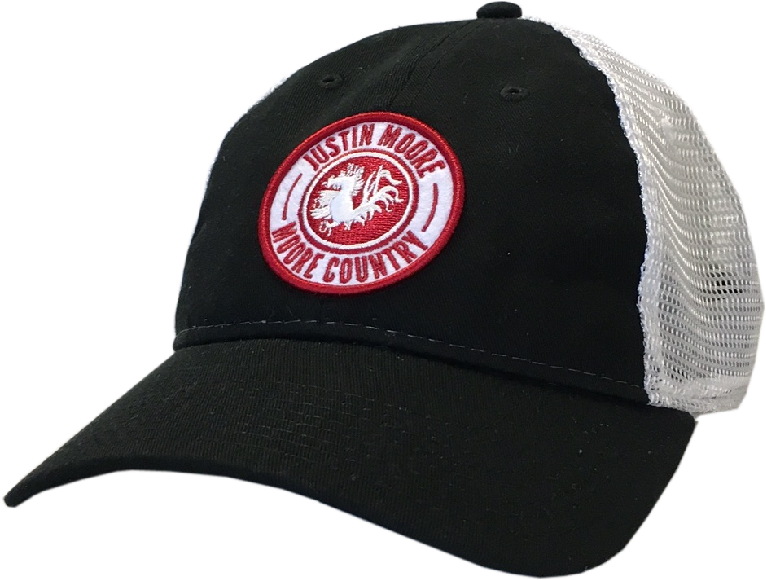Justin Moore Black And White Patch Ballcap (800x800), Png Download